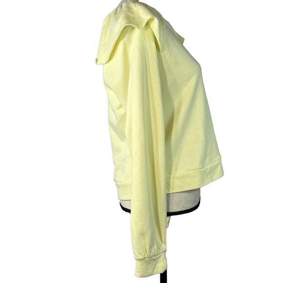 Inc International Concept X-Small Crop Sweatshirt Stretch Long Sleeve Round Neck - Picture 2 of 8